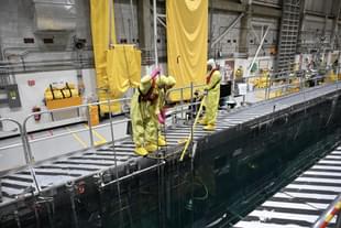 ANEEL fuel experiment capsules being staged in the Advanced Test Reactor at the Idaho National Laboratory.